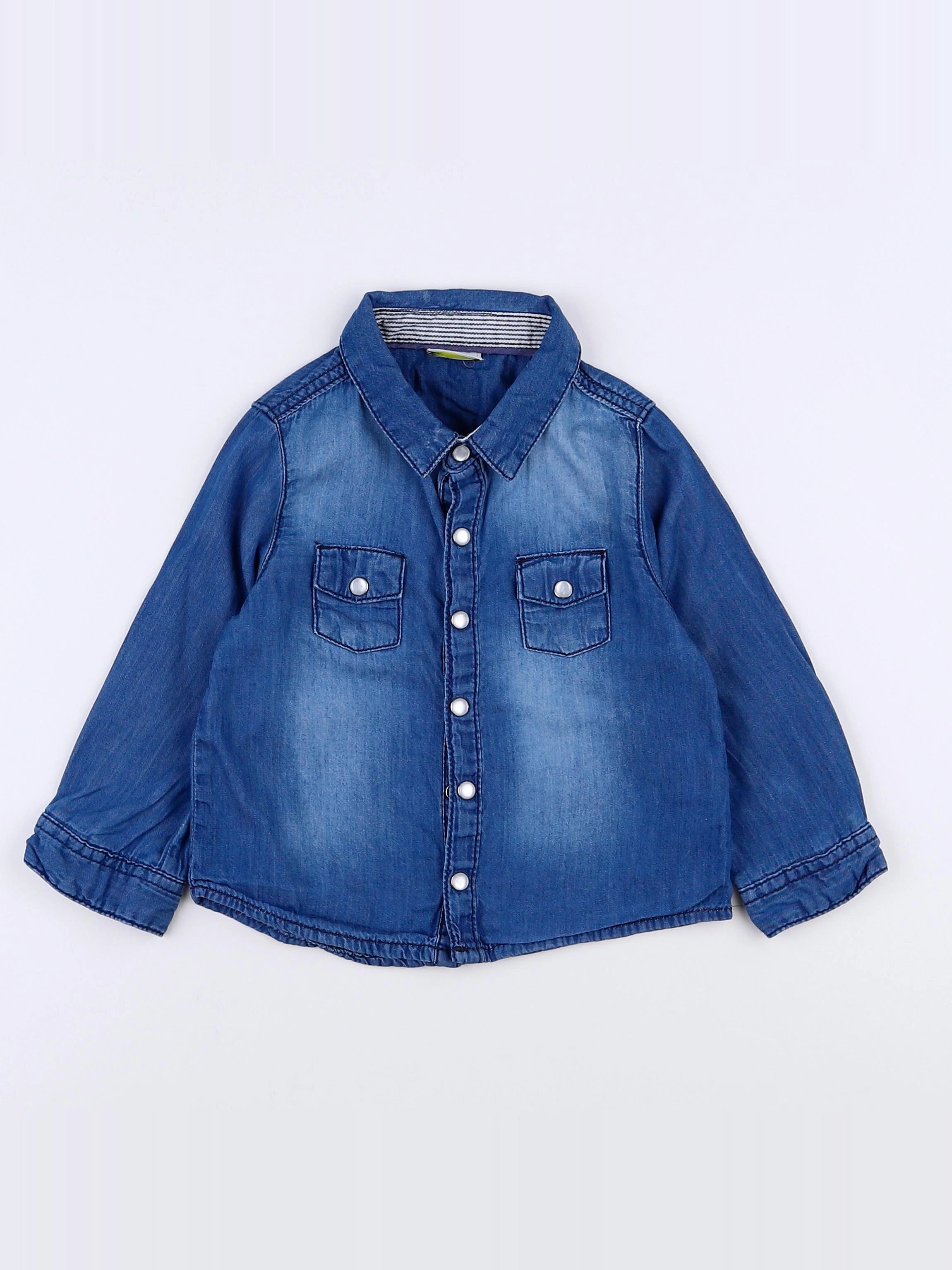 Tape à l'oeil - chemise bleu - 18 mois