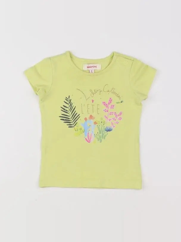 Catimini - tee-shirt jaune - 9 mois