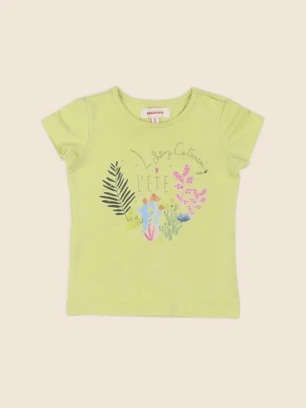Catimini - tee-shirt jaune - 9 mois