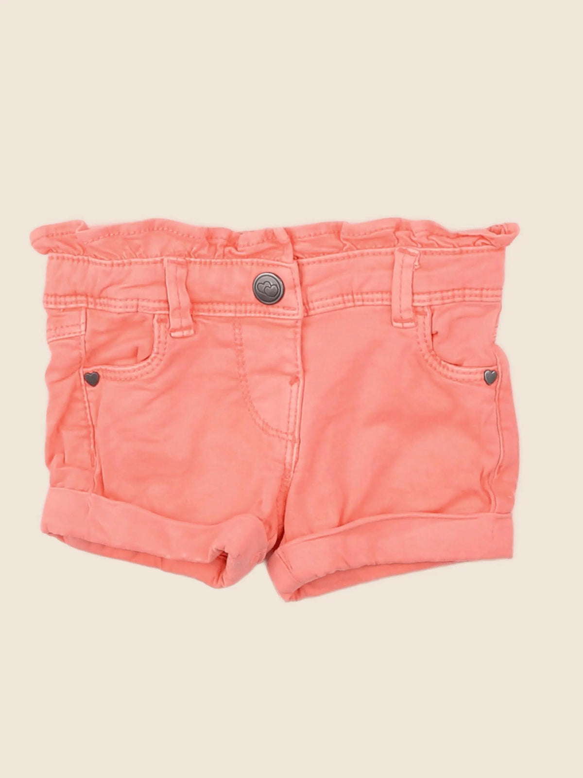 Tape à l'oeil - short orange - 3 mois