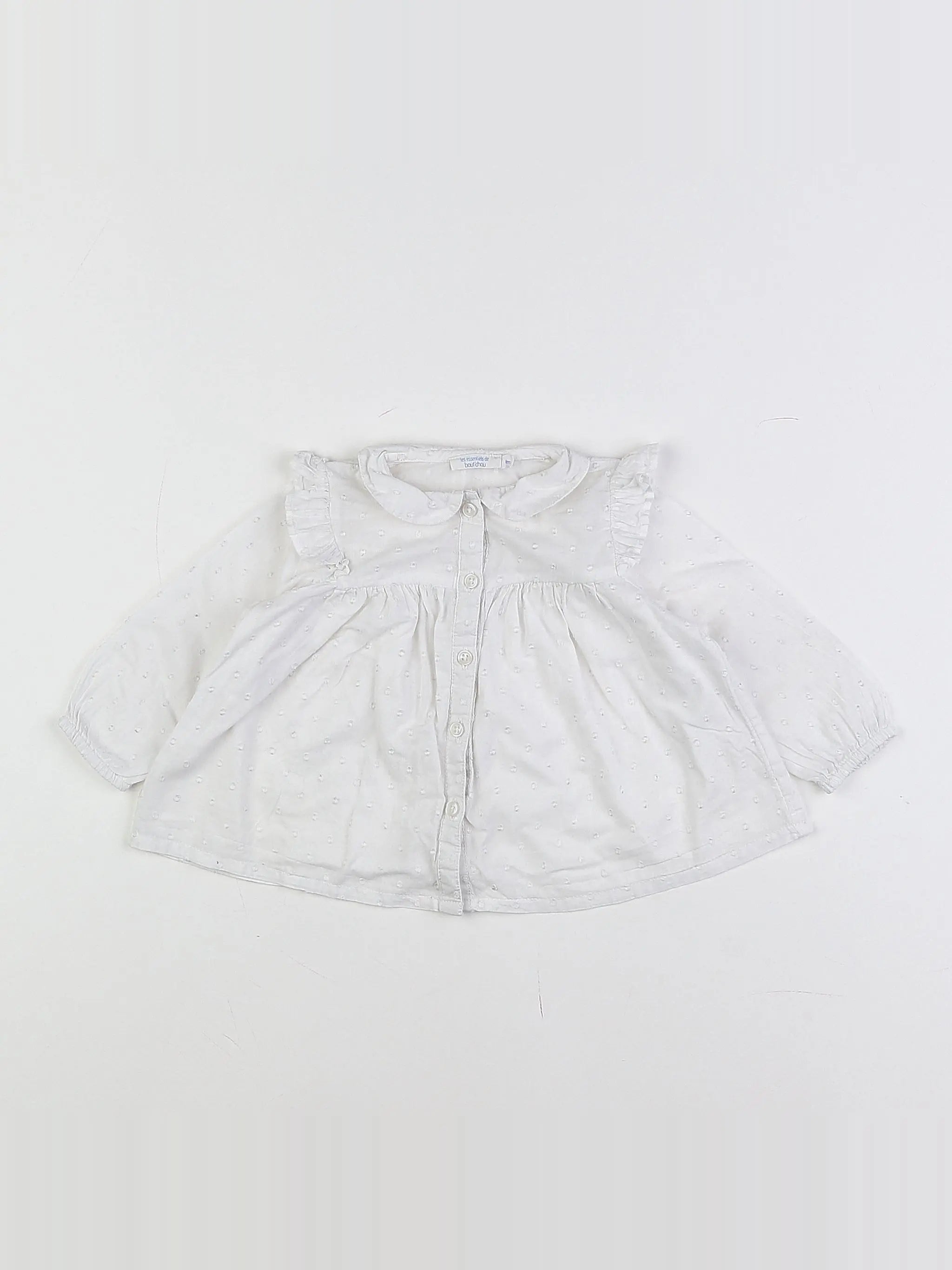 Boutchou - blouse blanc - 9 mois