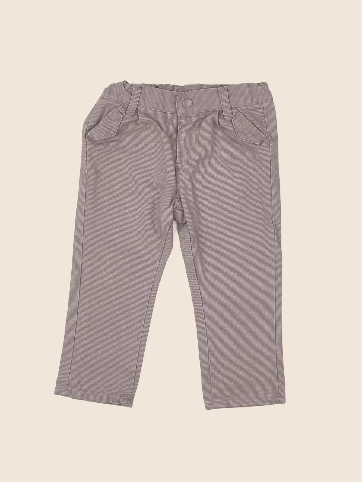 Vertbaudet - pantalon beige - 12 mois