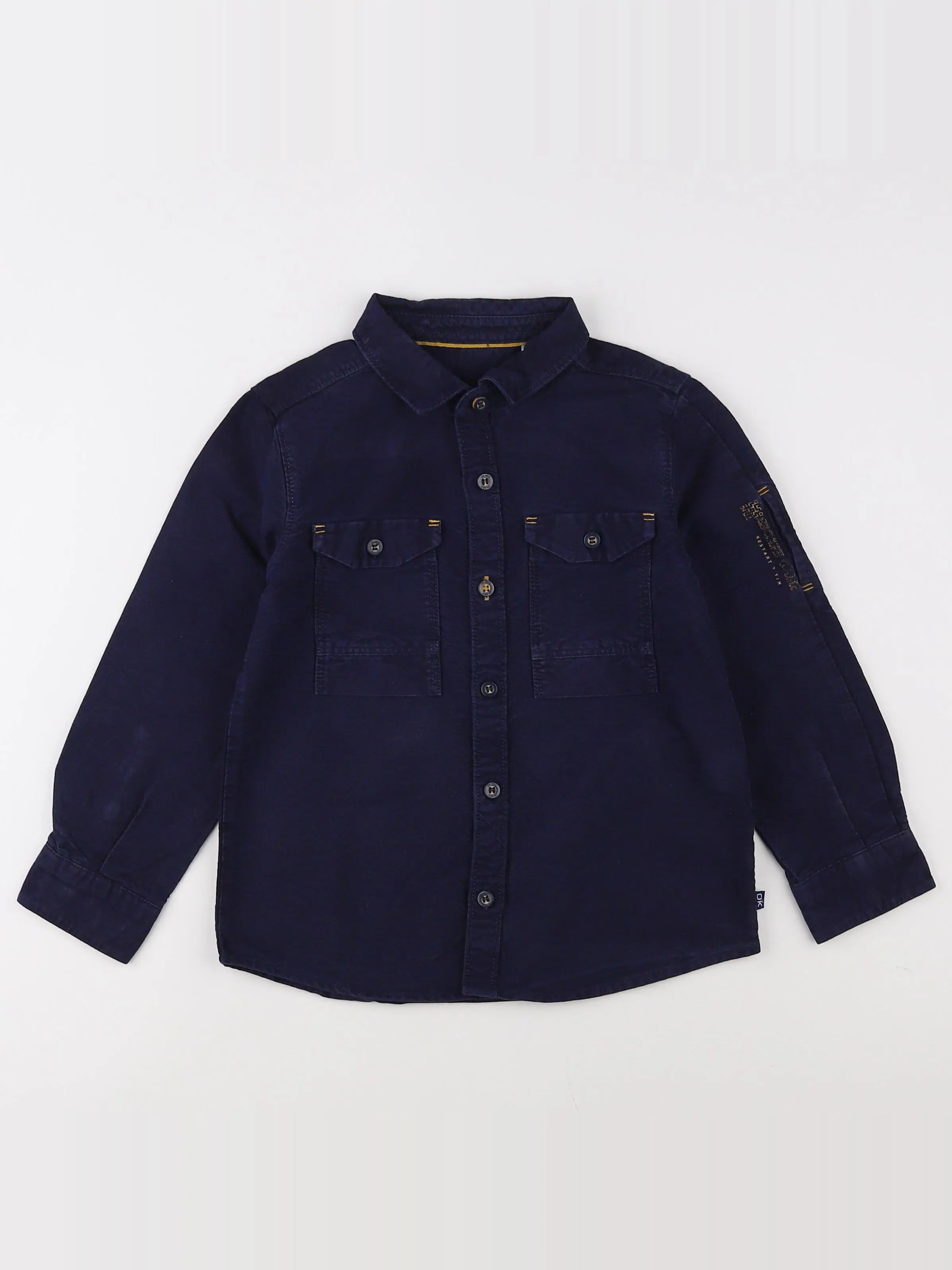 Okaidi - chemise bleu - 4 ans