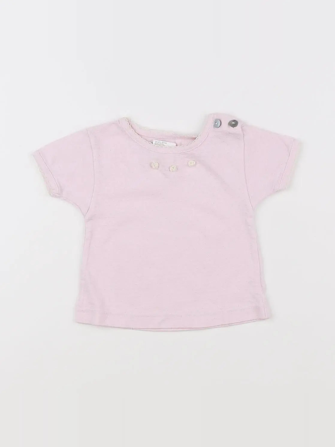 Jacadi - tee-shirt rose - 6 mois