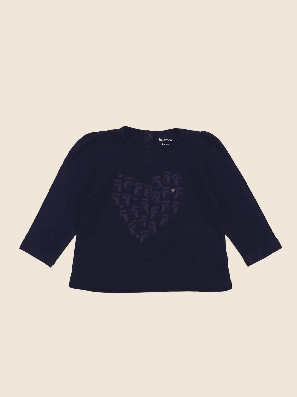 Boutchou - tee-shirt bleu - 6 mois