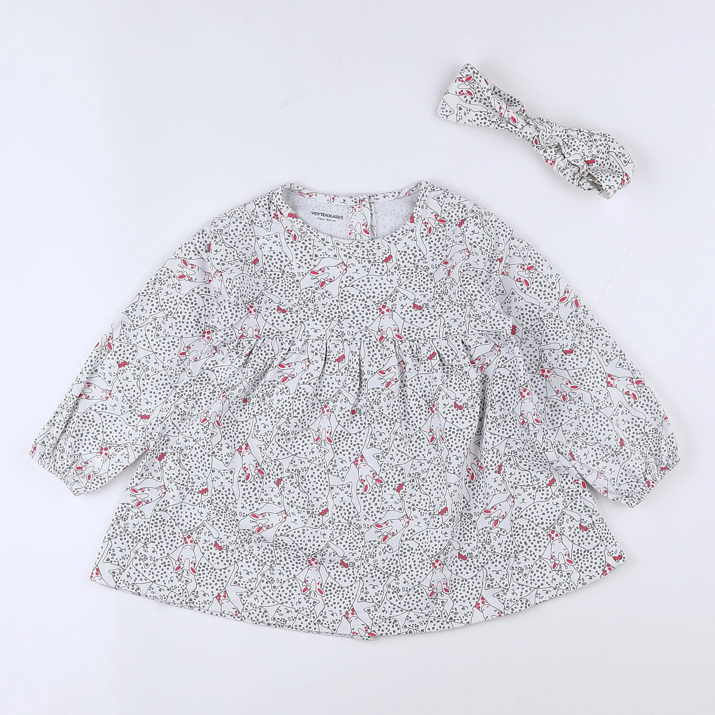 Vertbaudet - robe blanc - 2 ans