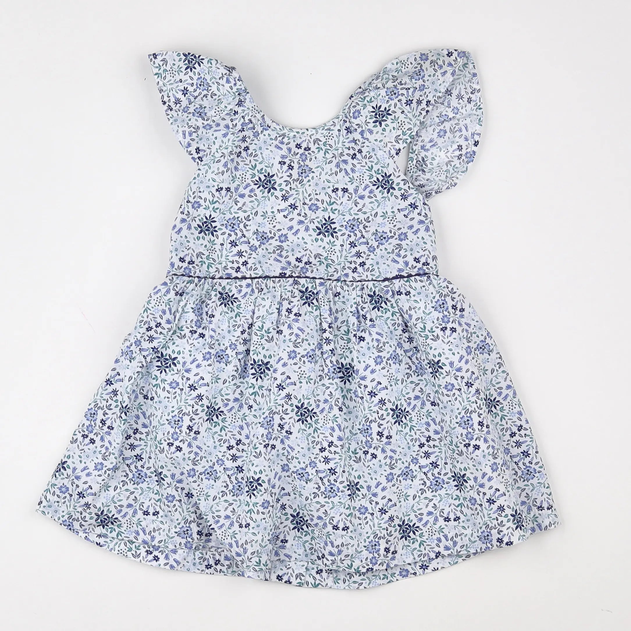 Vertbaudet - robe bleu - 18 mois