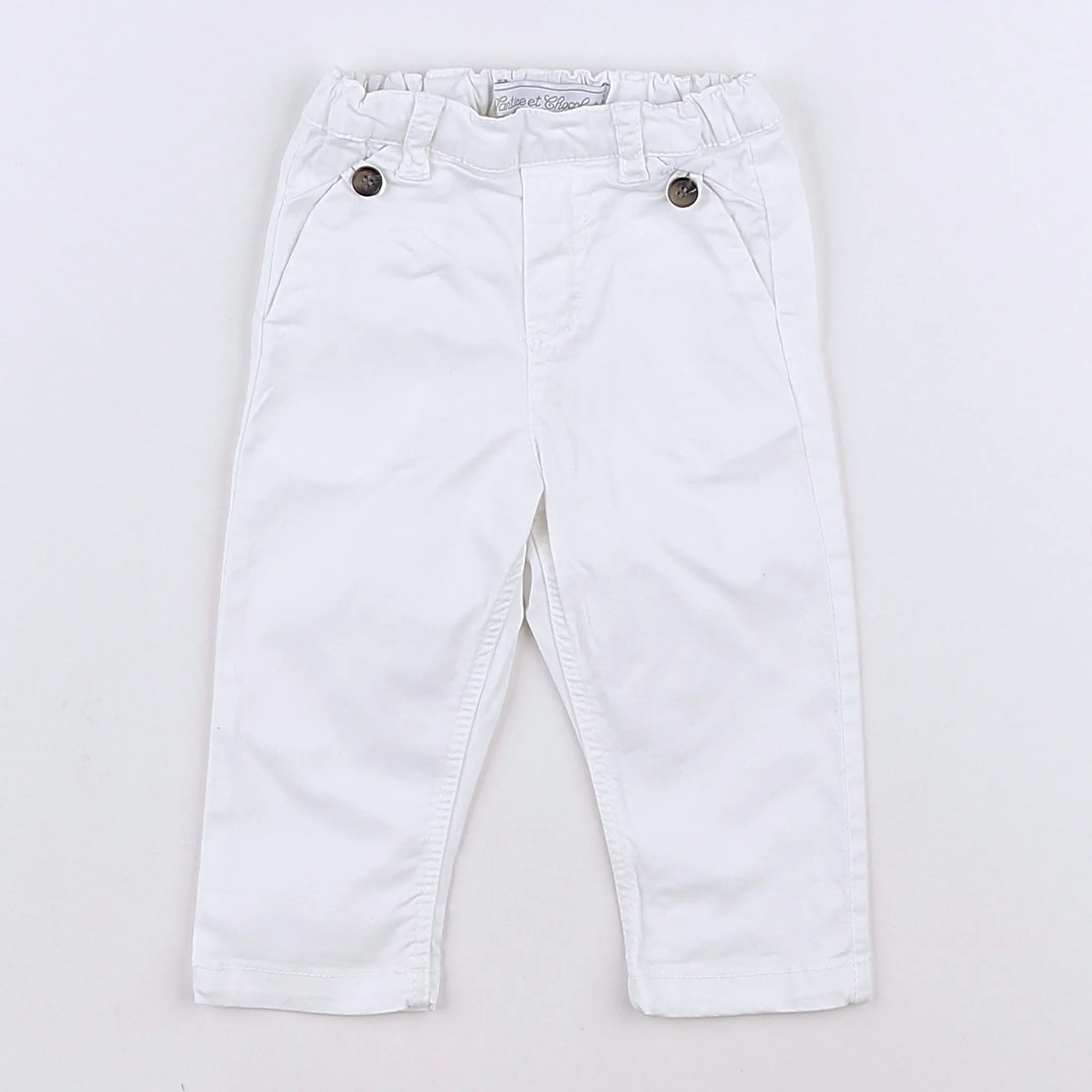 Tartine & Chocolat - pantalon blanc - 6 mois