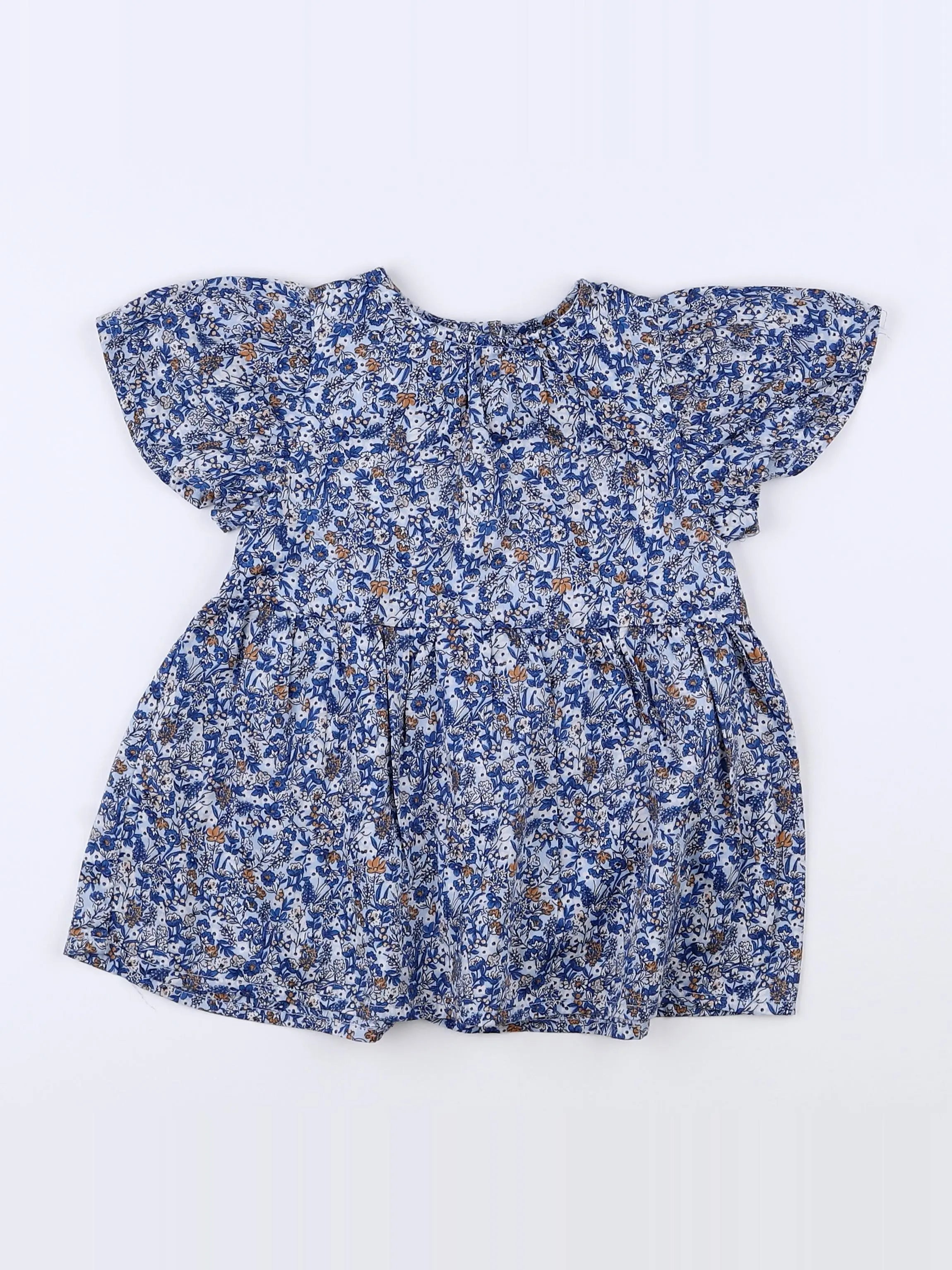 Tape à l'oeil - robe bleu - 12 mois