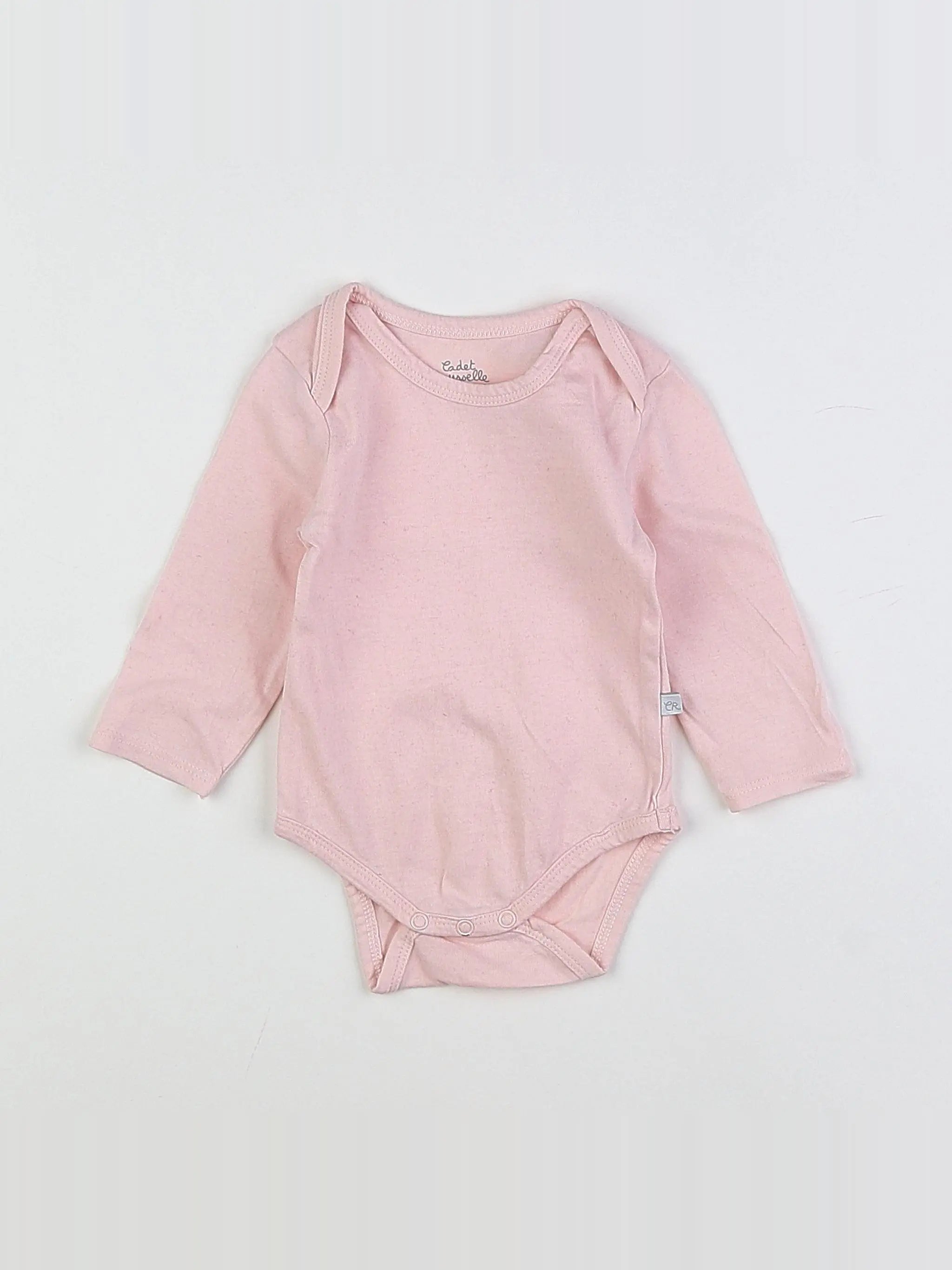 Cadet Rousselle - body rose - 3 mois