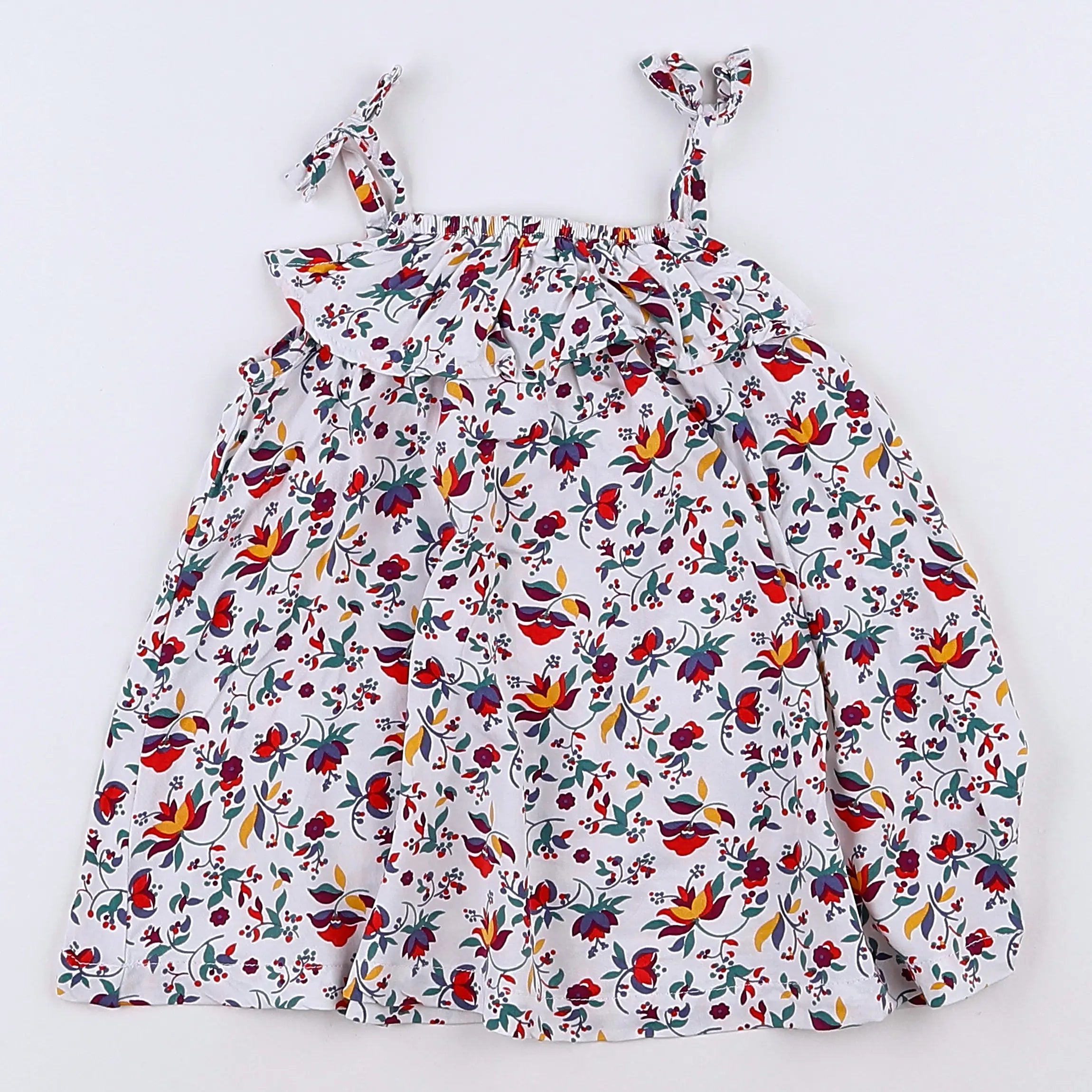 Vertbaudet - robe multicolore - 12 mois