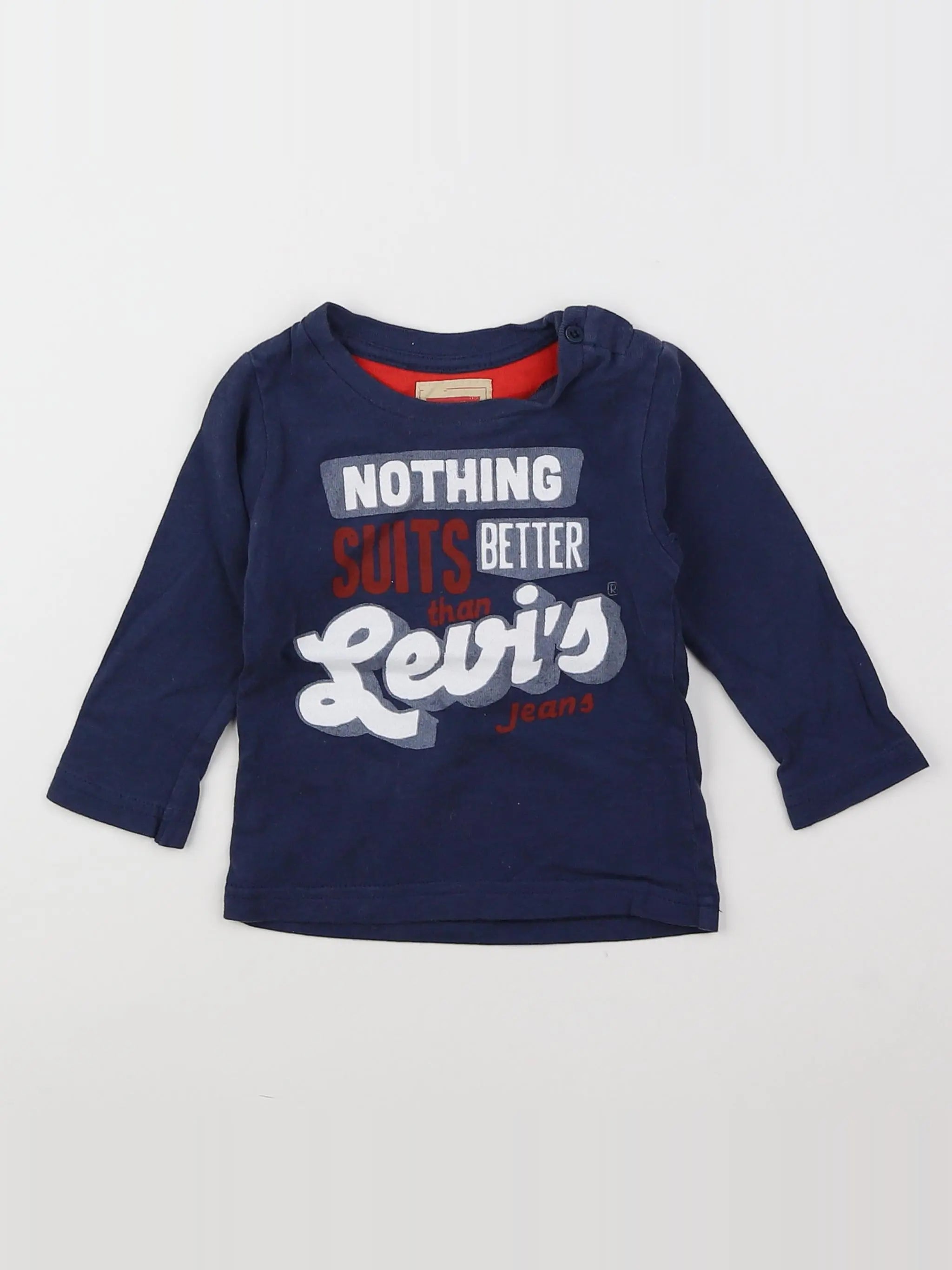 Levi's - tee-shirt bleu - 12 mois