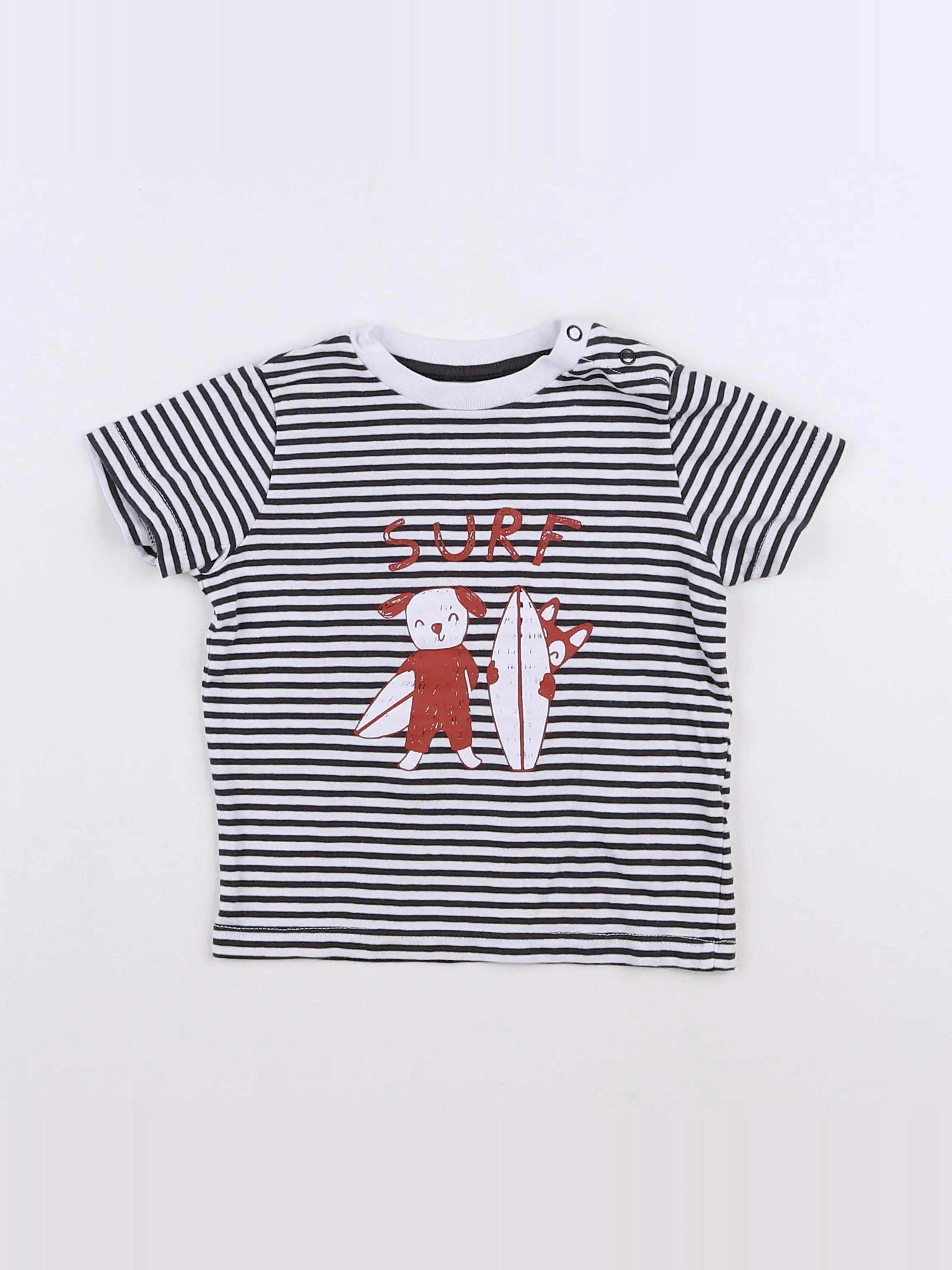 Vertbaudet - tee-shirt gris - 9 mois