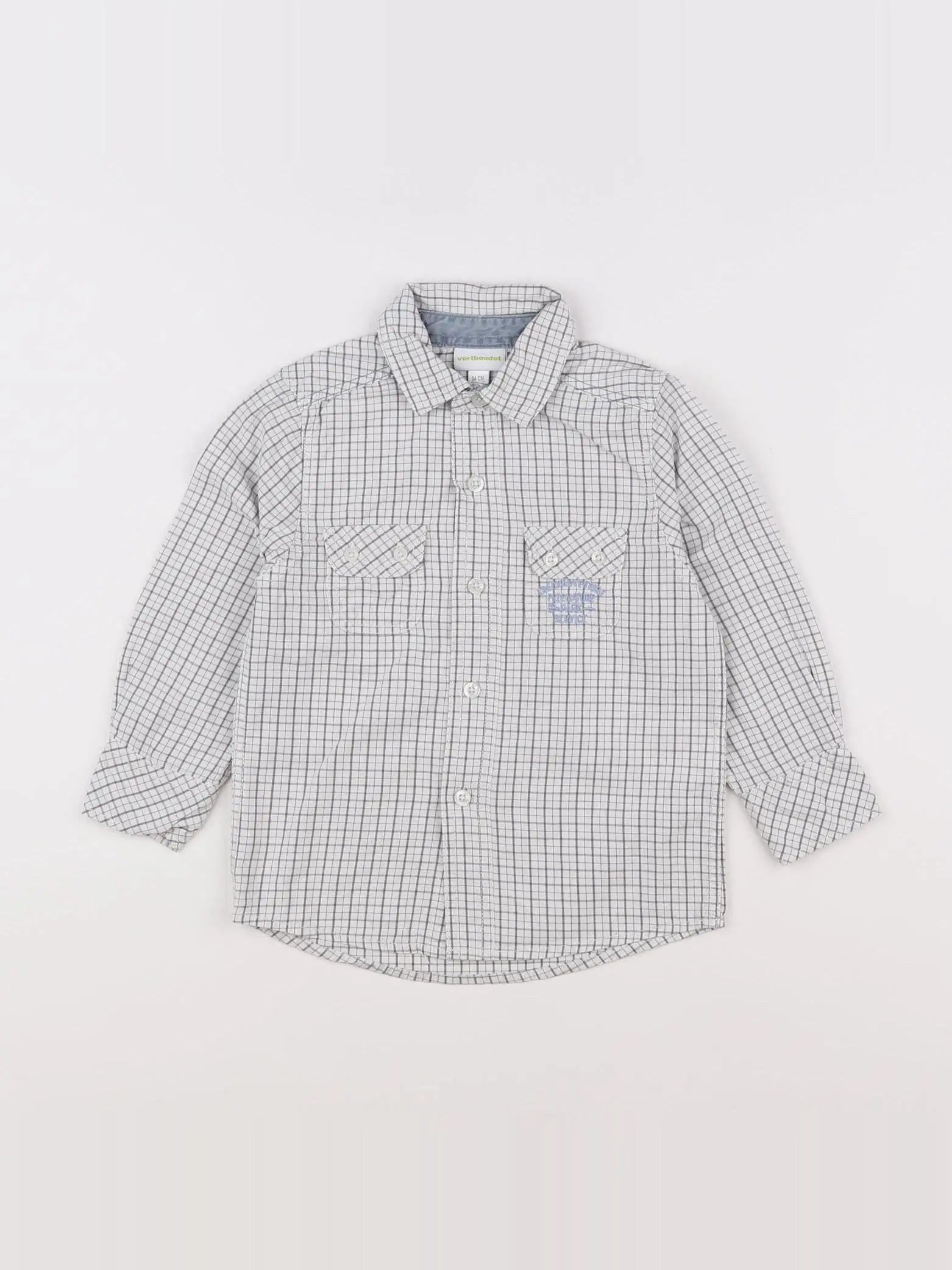 Vertbaudet - chemise gris - 3 ans