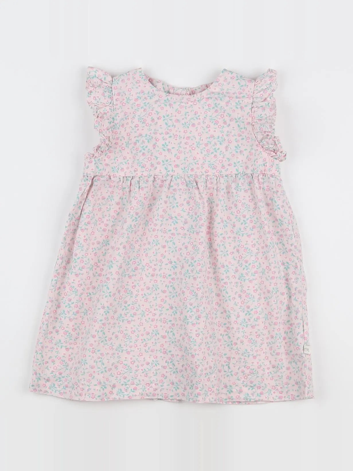 Cadet Rousselle - robe rose, vert - 18 mois