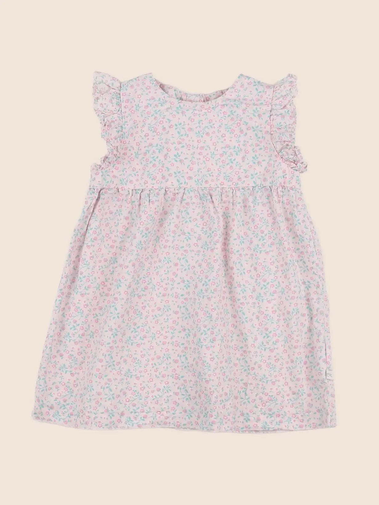 Cadet Rousselle - robe rose, vert - 18 mois