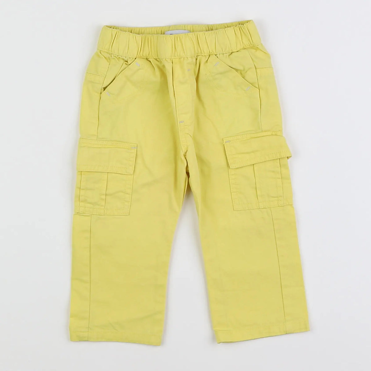 Vertbaudet - pantalon jaune - 12 mois
