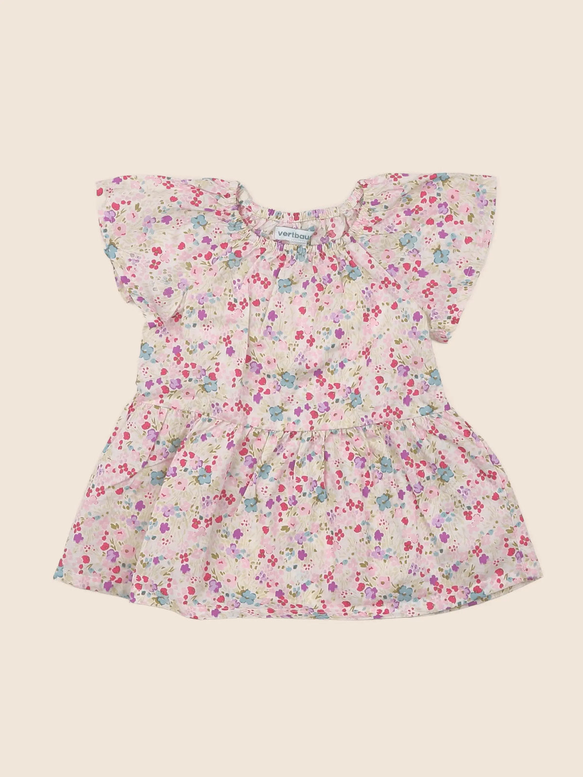 Vertbaudet - robe multicolore - 3 mois