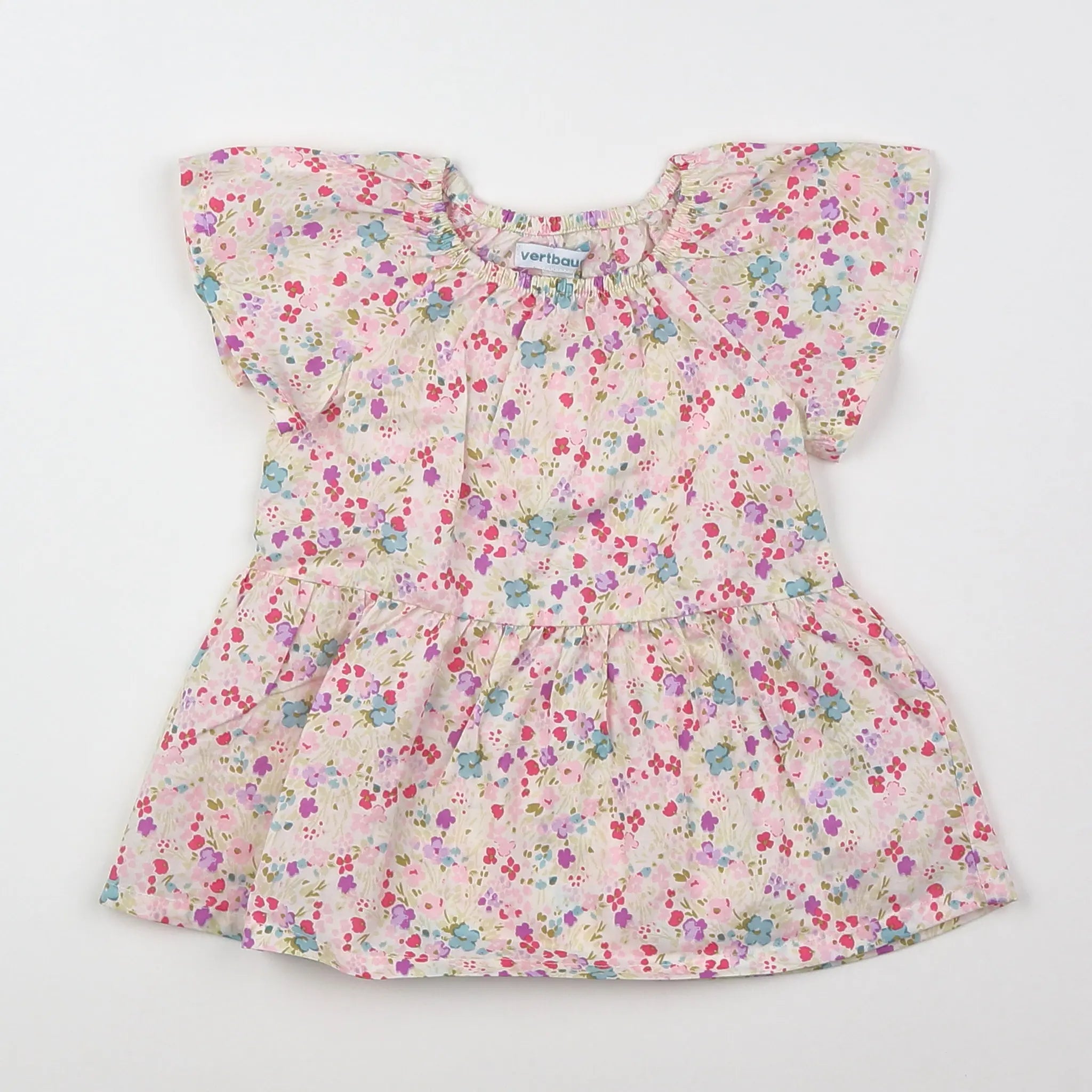 Vertbaudet - robe multicolore - 3 mois