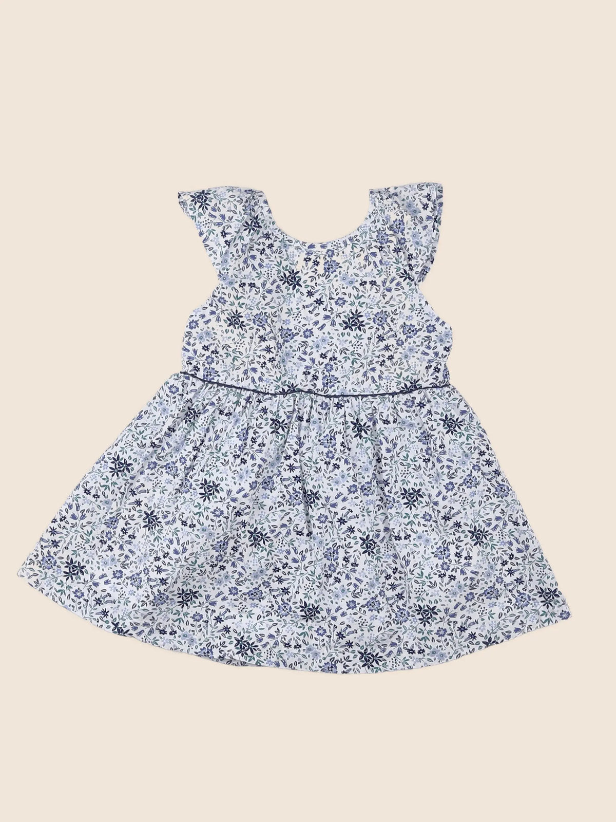 Vertbaudet - robe bleu - 12 mois