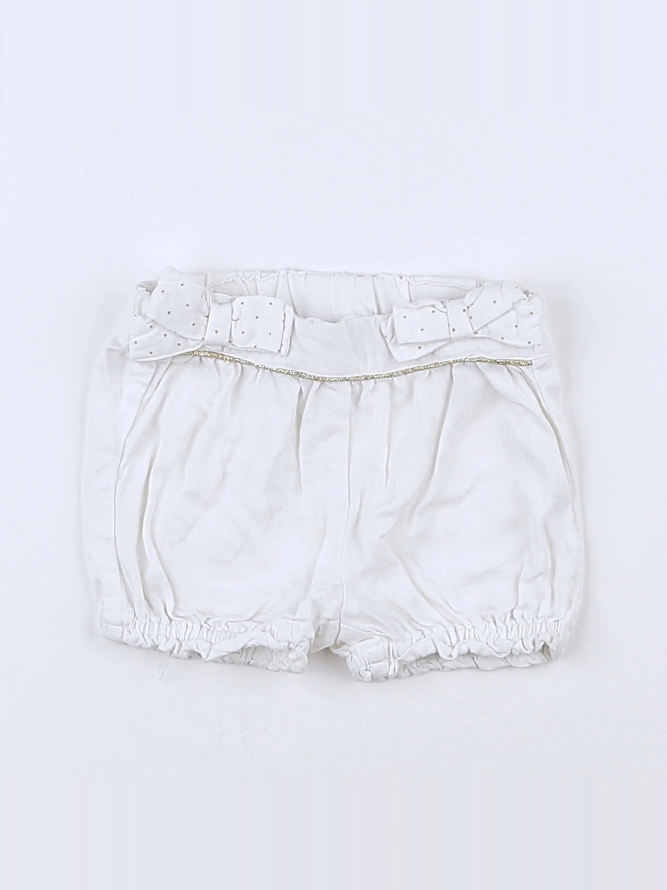 Tape à l'oeil - short blanc - 6 mois