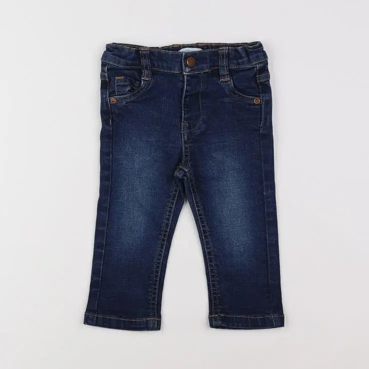 Vertbaudet - jean bleu - 9 mois