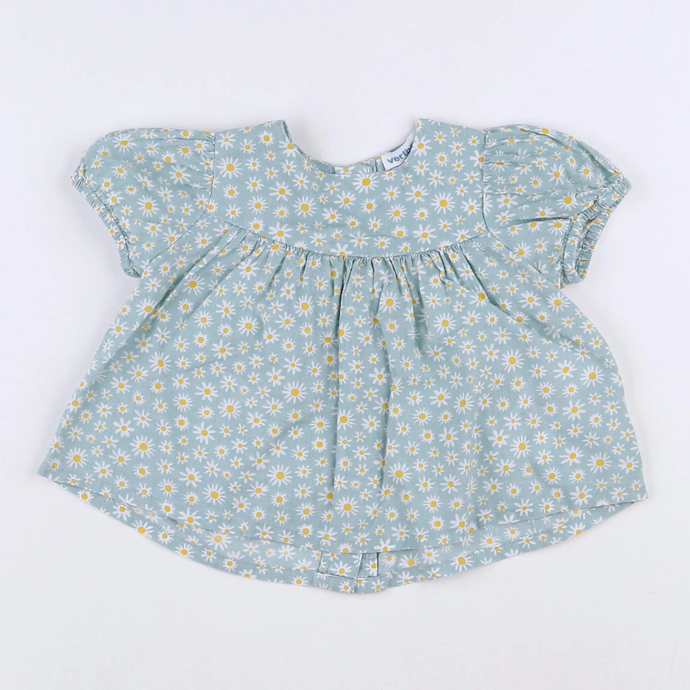 Vertbaudet - blouse vert - 3 mois