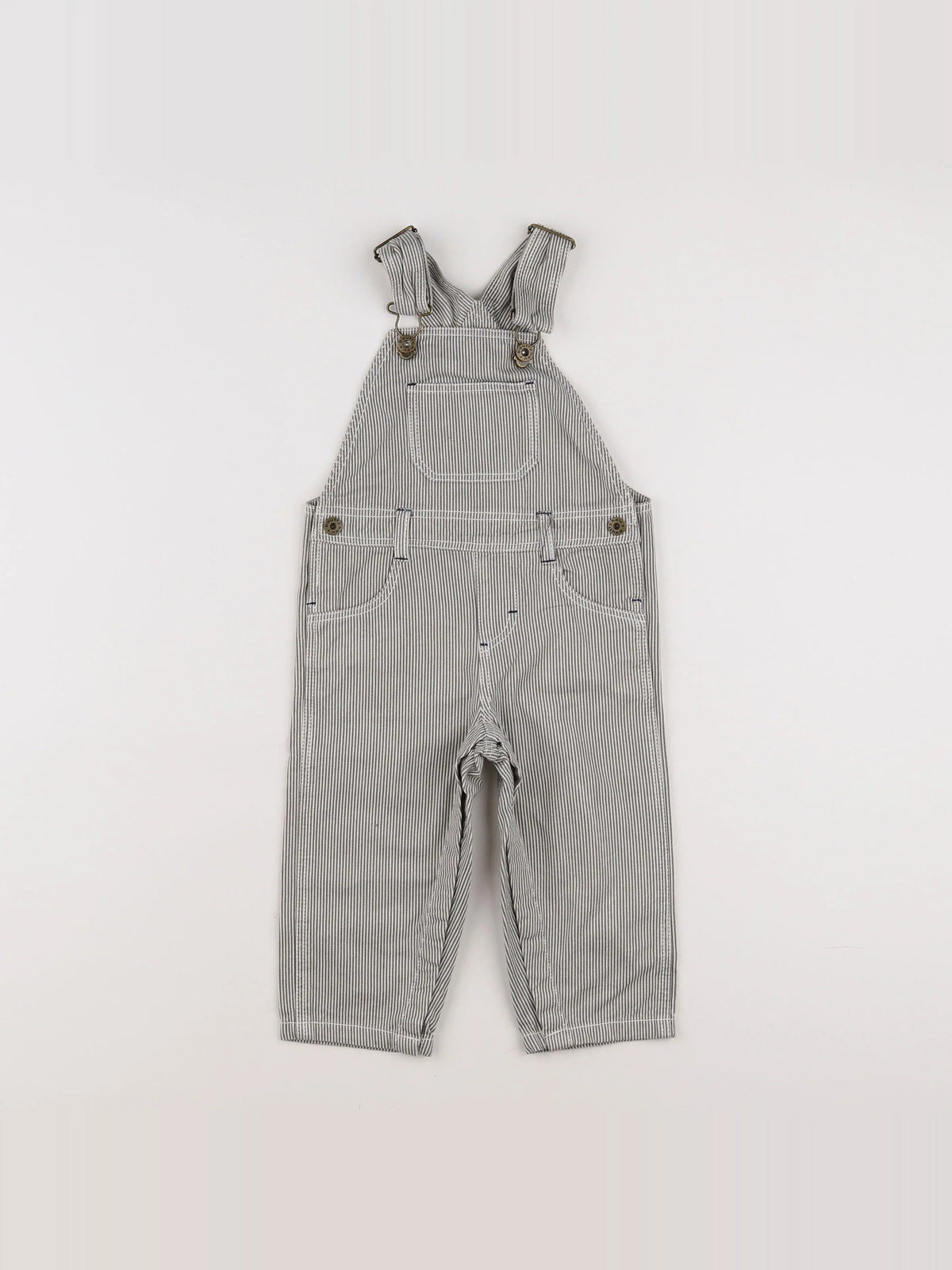 Boutchou - salopette blanc, bleu - 12 mois