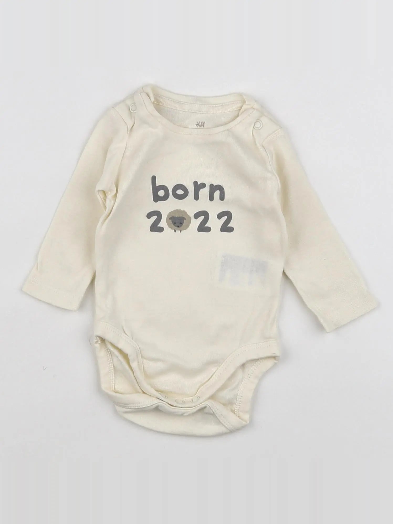 H&M - body beige - 3 mois