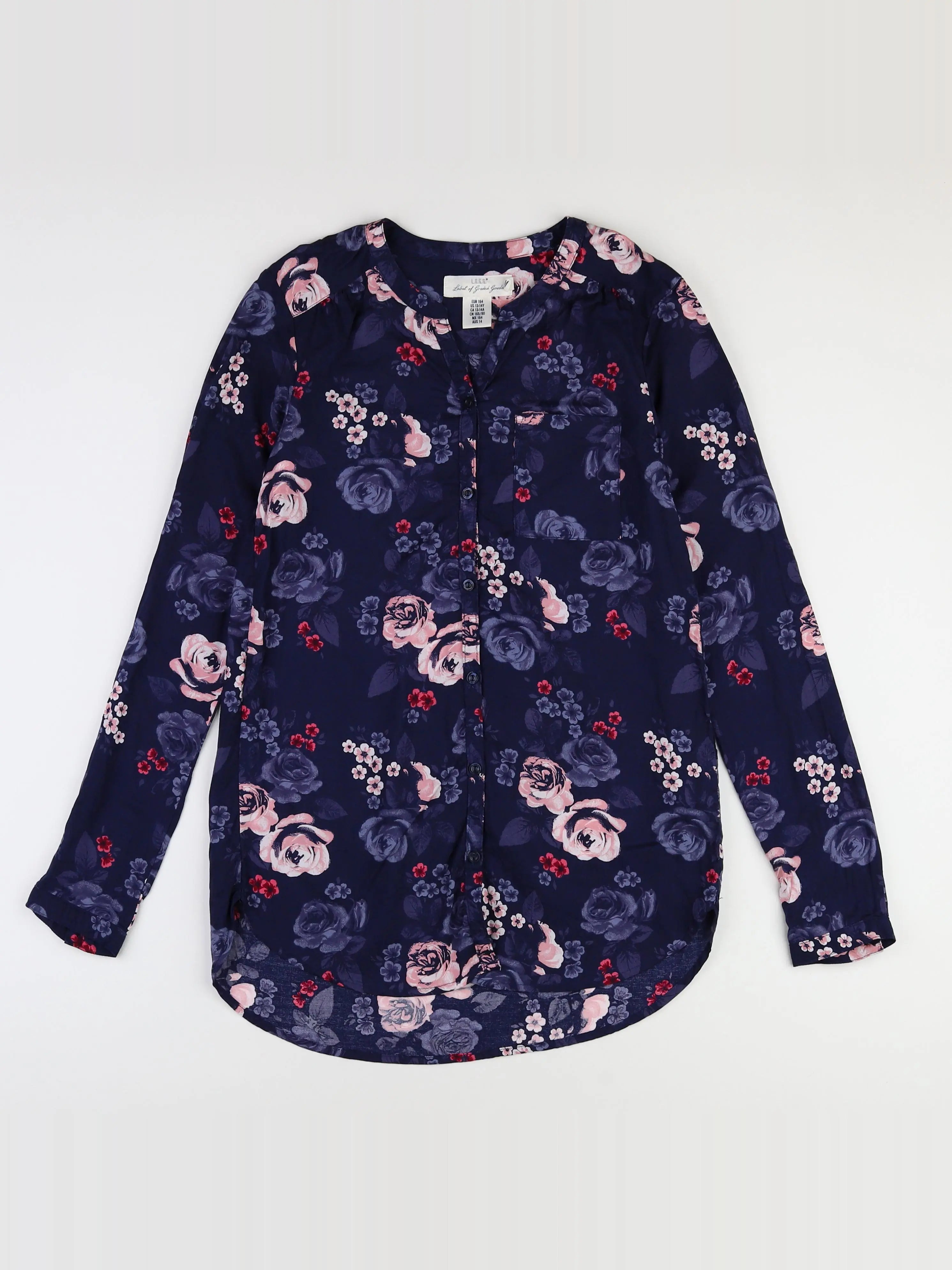 Zara - blouse bleu - 13/14 ans