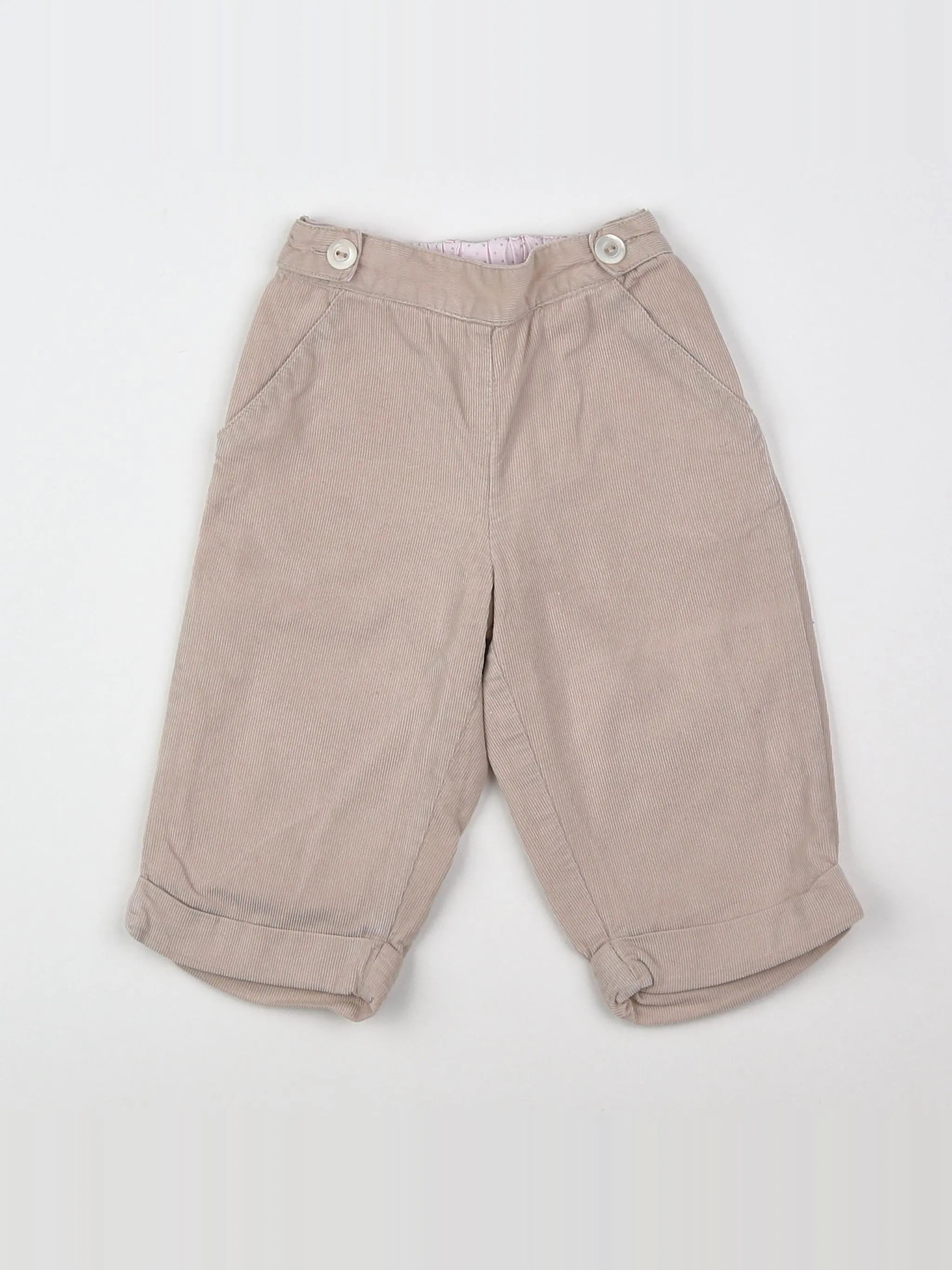 Jacadi - pantacourt beige - 12 mois