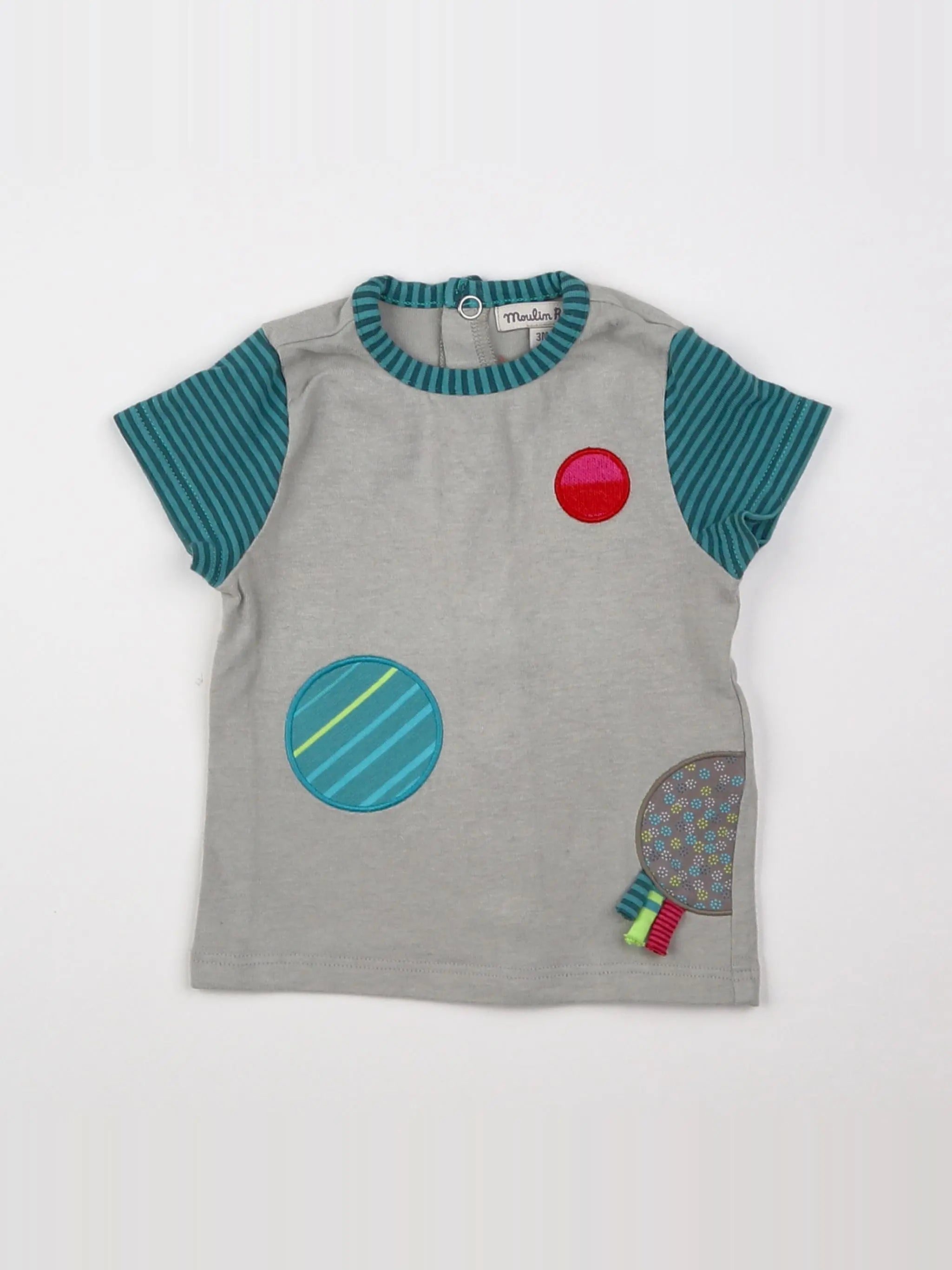 Moulin Roty - tee-shirt multicolore - 3 mois