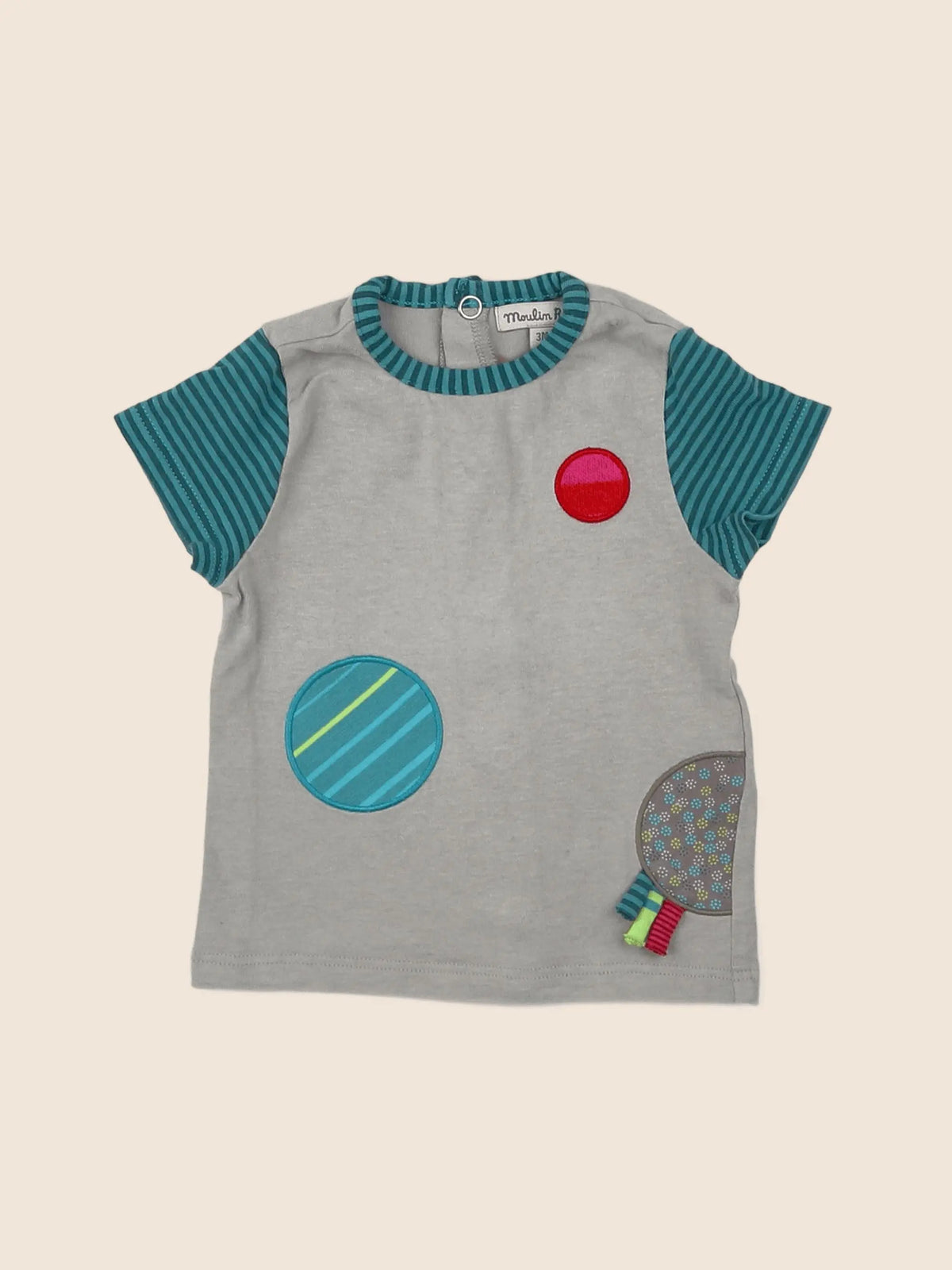 Moulin Roty - tee-shirt multicolore - 3 mois