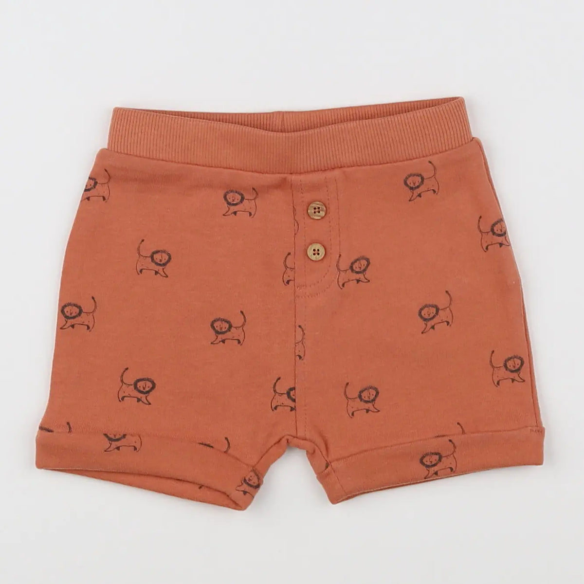 Vertbaudet - short orange - 6 mois