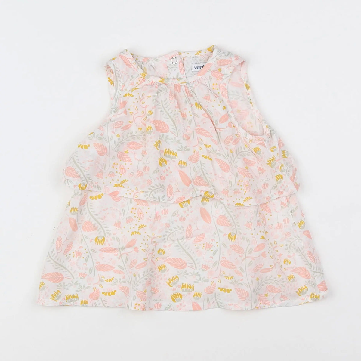 Vertbaudet - robe multicolore - 6 mois