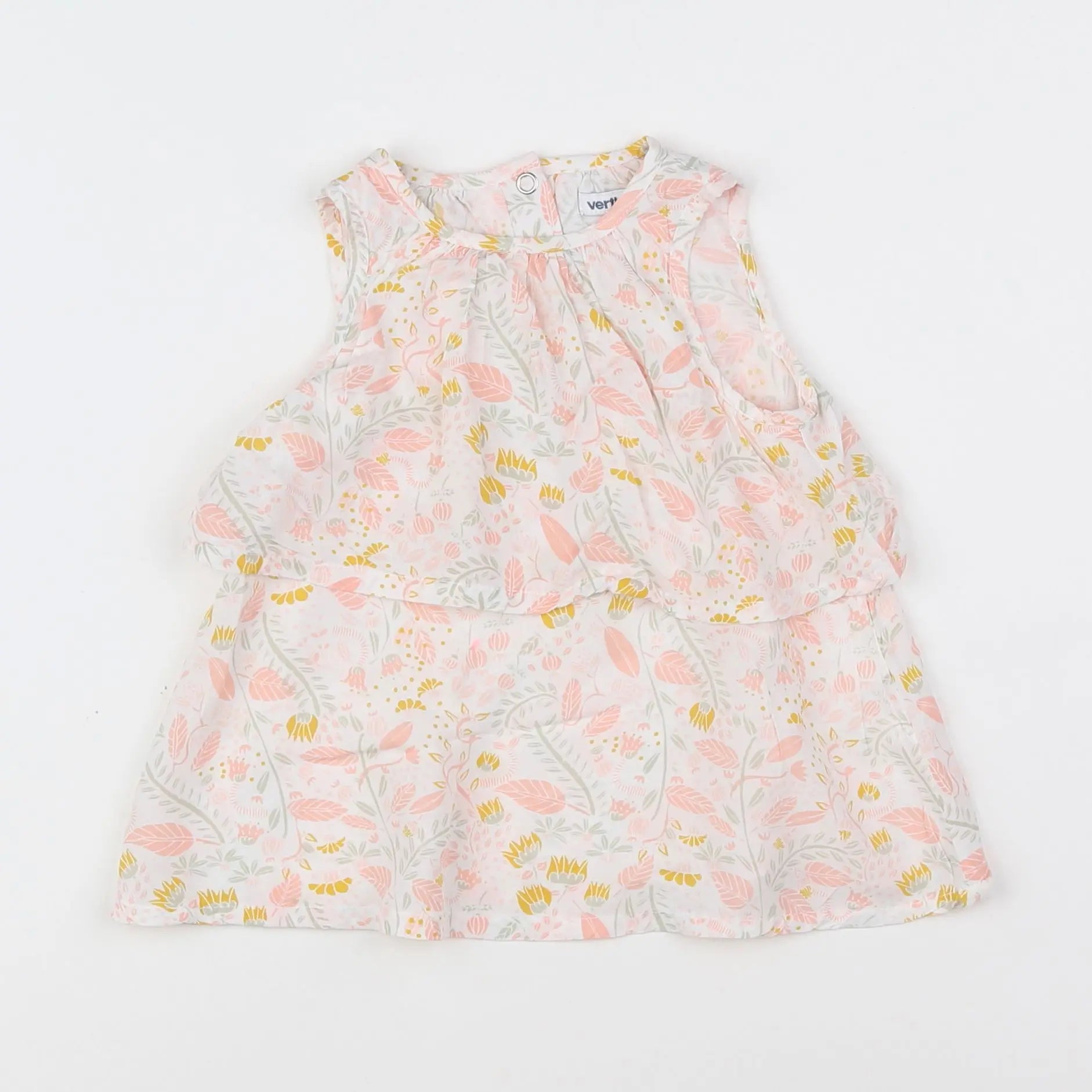 Vertbaudet - robe multicolore - 6 mois