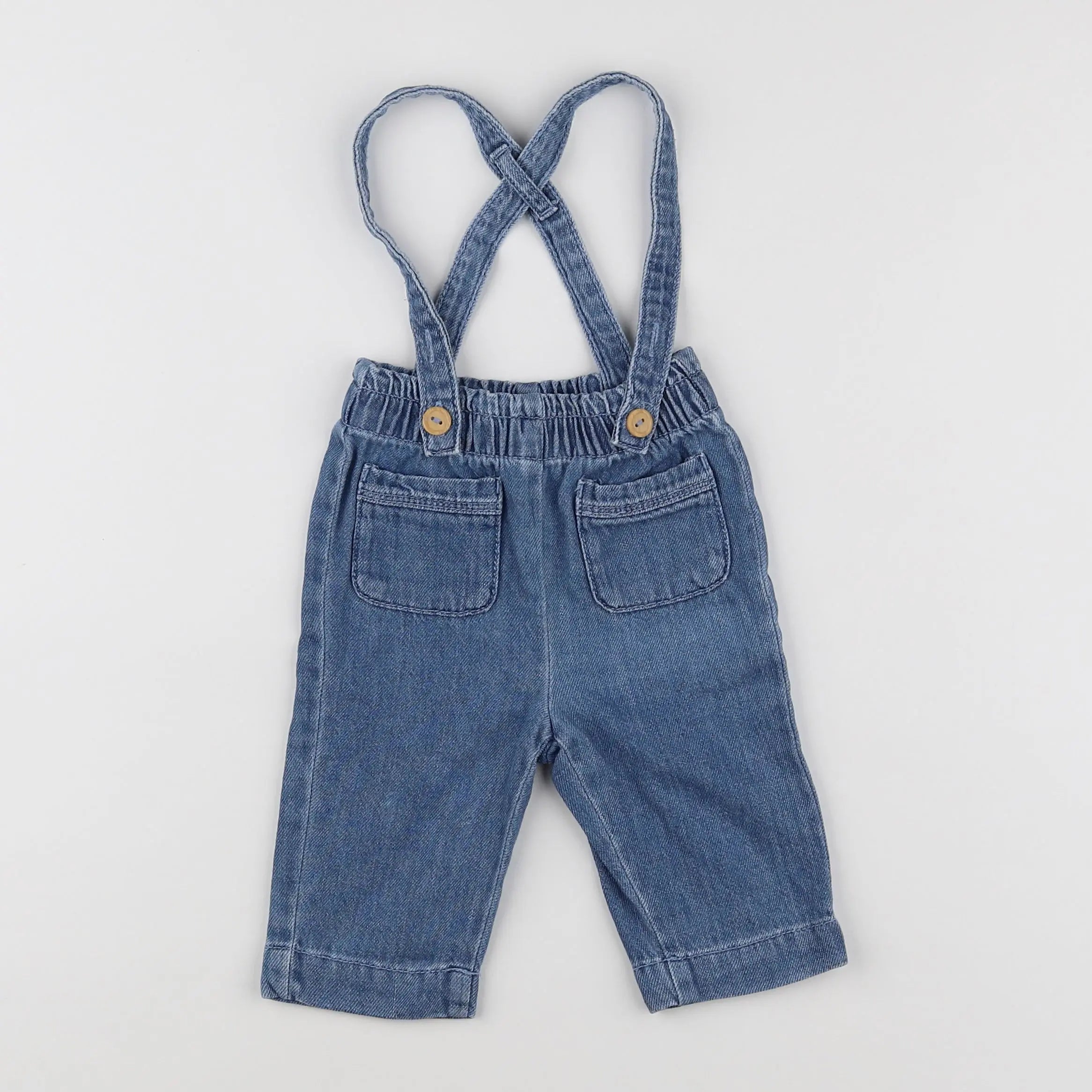 Vertbaudet - jean bleu - 6 mois
