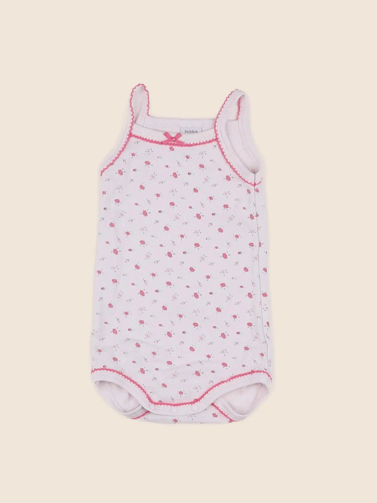Petit Bateau - body rose - 3 mois