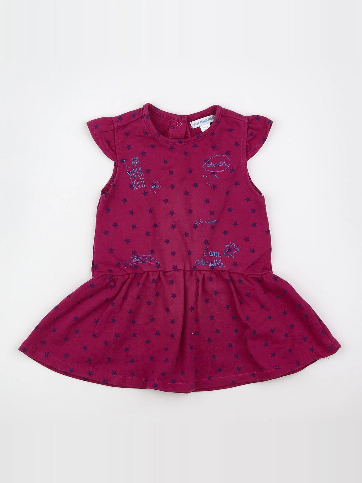 Vertbaudet - robe violet - 18 mois