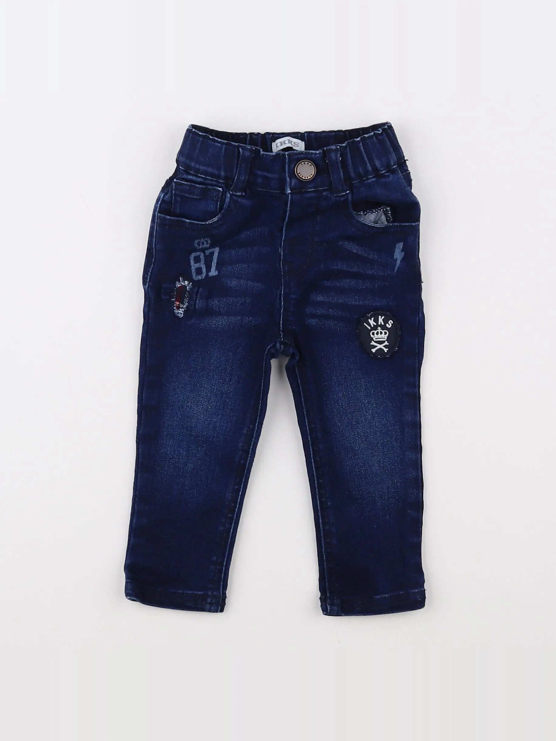IKKS - jean bleu - 12 mois