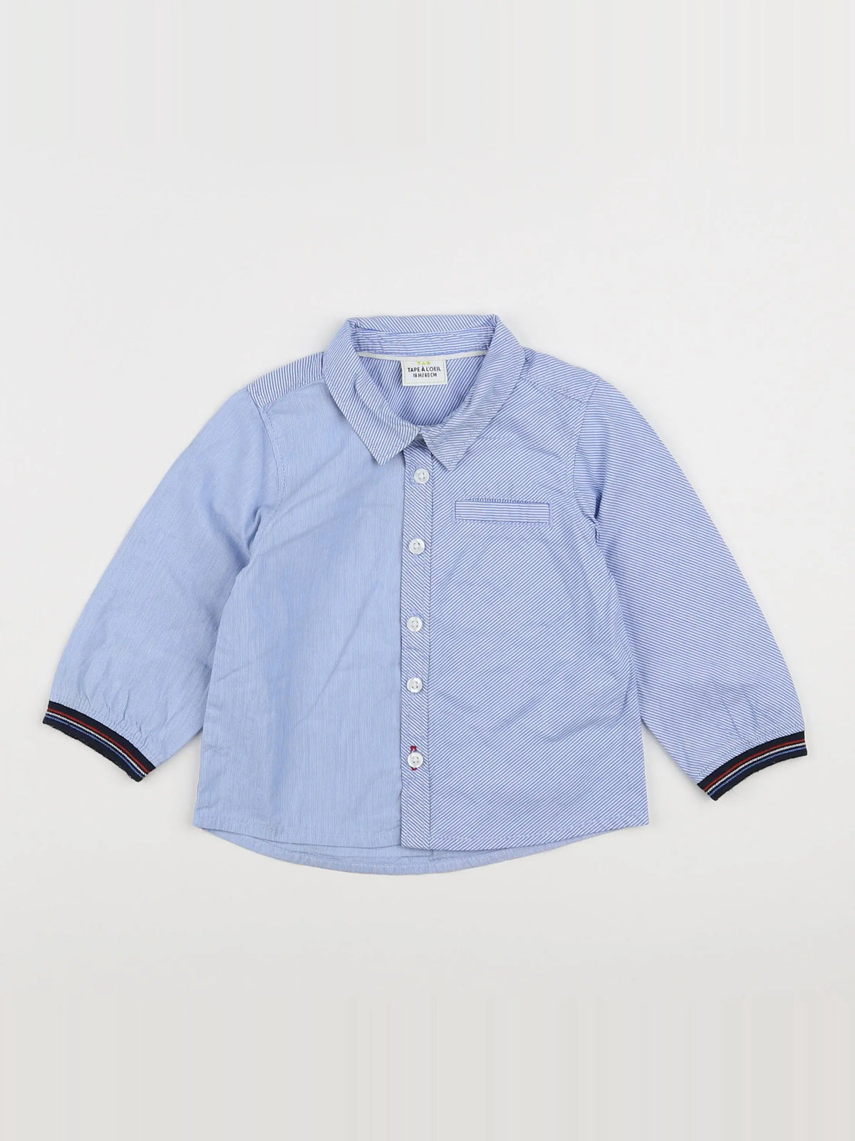 Tape à l'oeil - chemise bleu - 18 mois