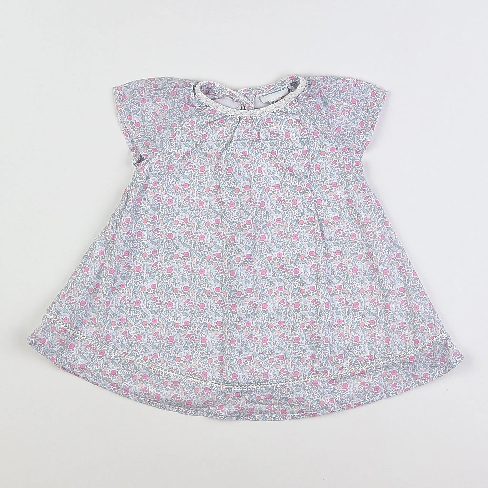 Vertbaudet - robe multicolore - 6 mois