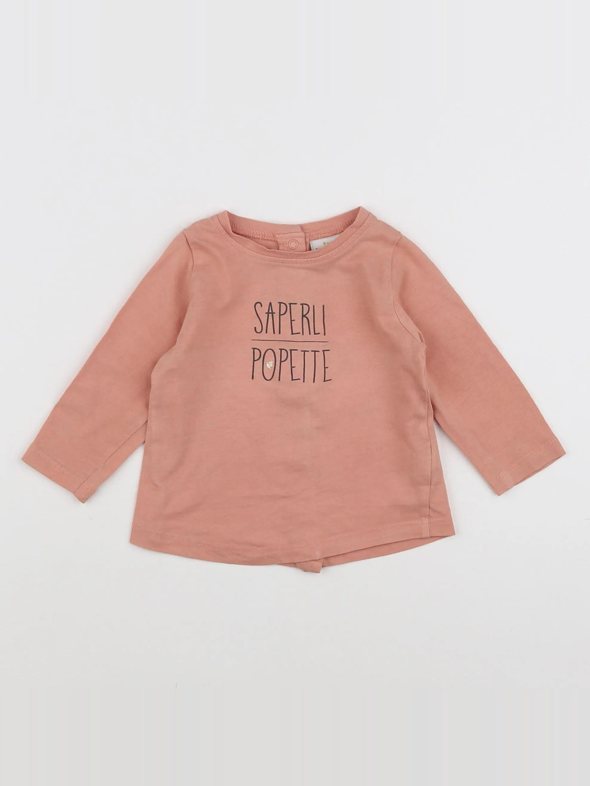 Tape à l'oeil - tee-shirt rose - 6 mois