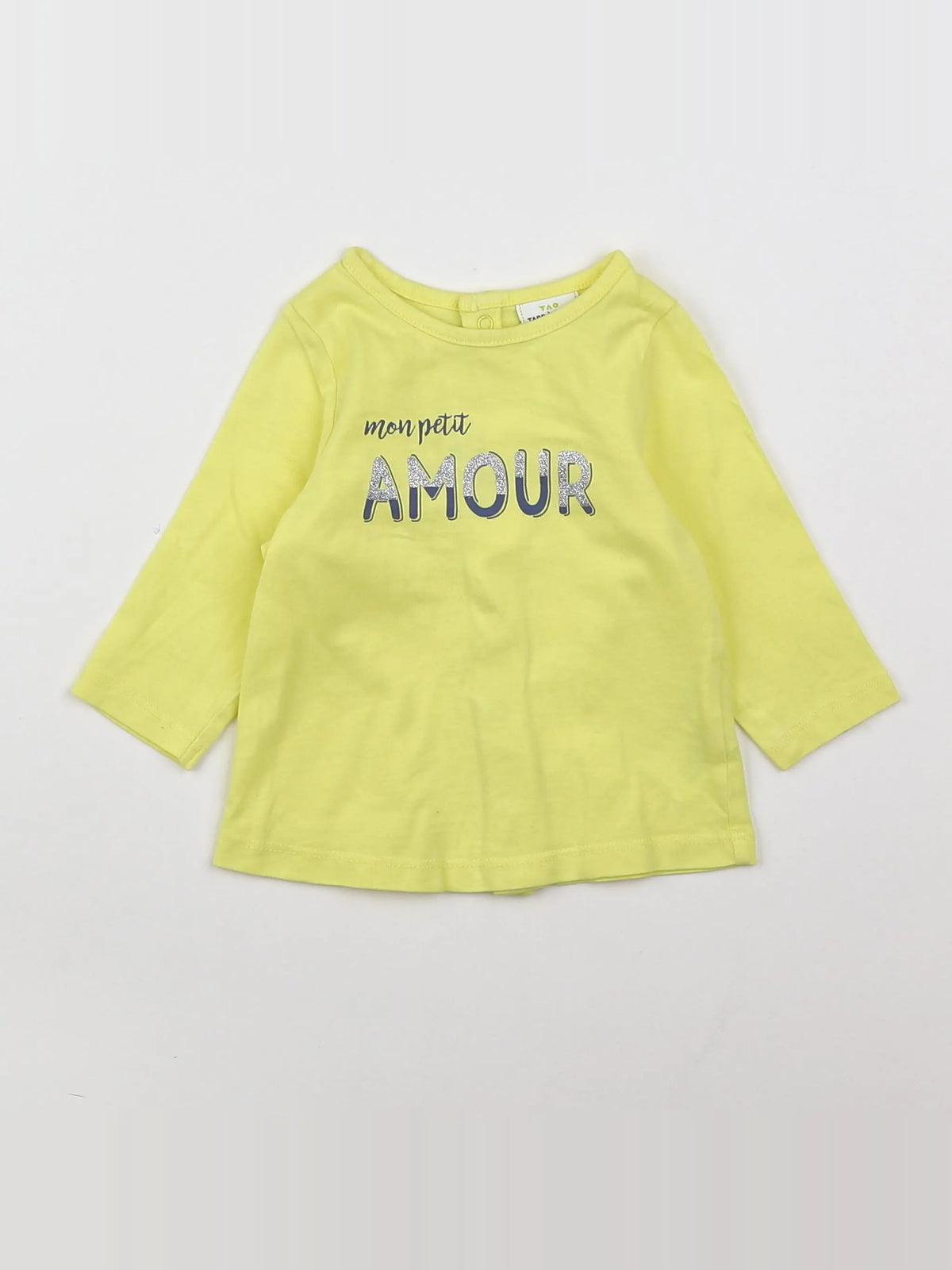 Tape à l'oeil - tee-shirt jaune - 3 mois