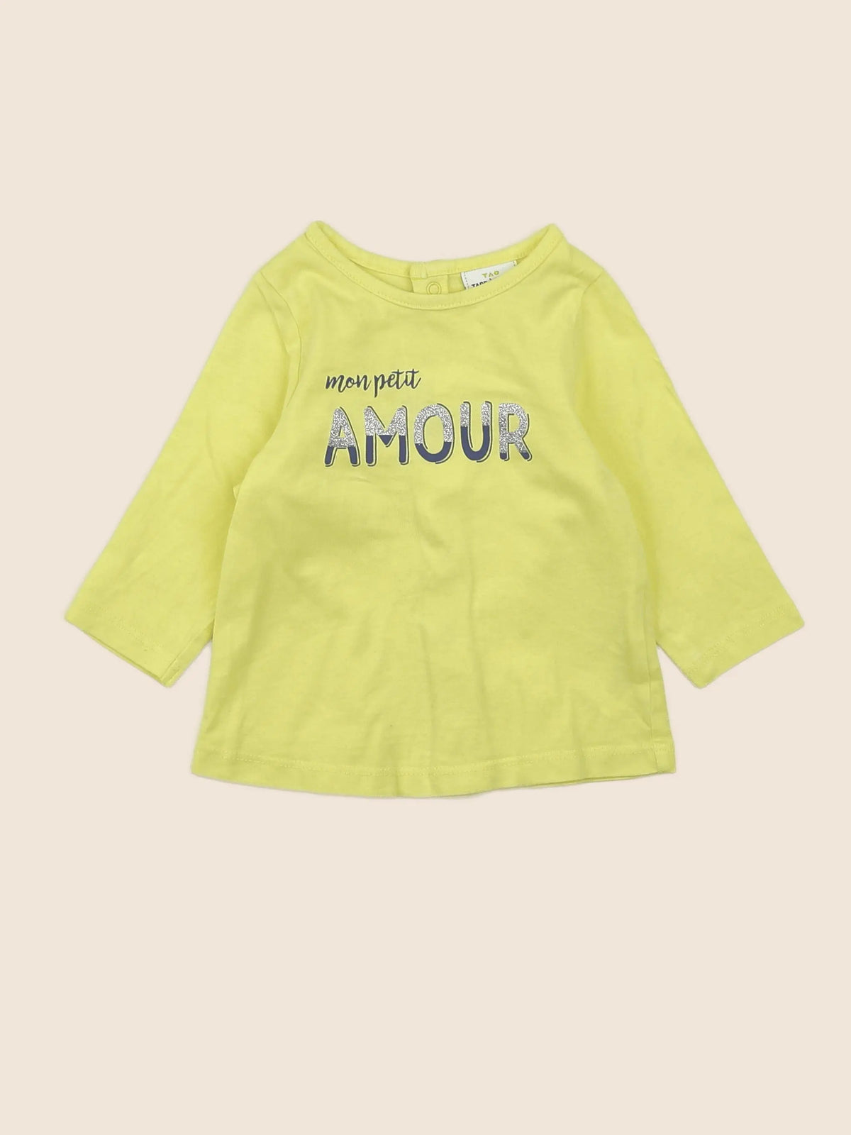 Tape à l'oeil - tee-shirt jaune - 3 mois