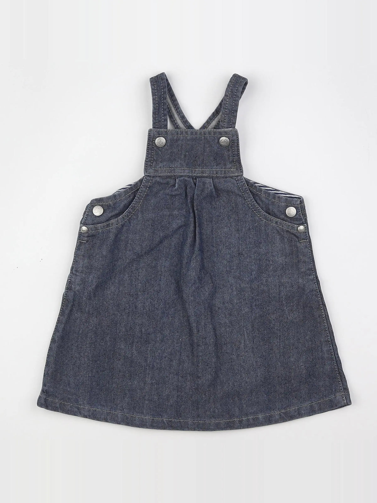 Petit Bateau - robe bleu - 12 mois