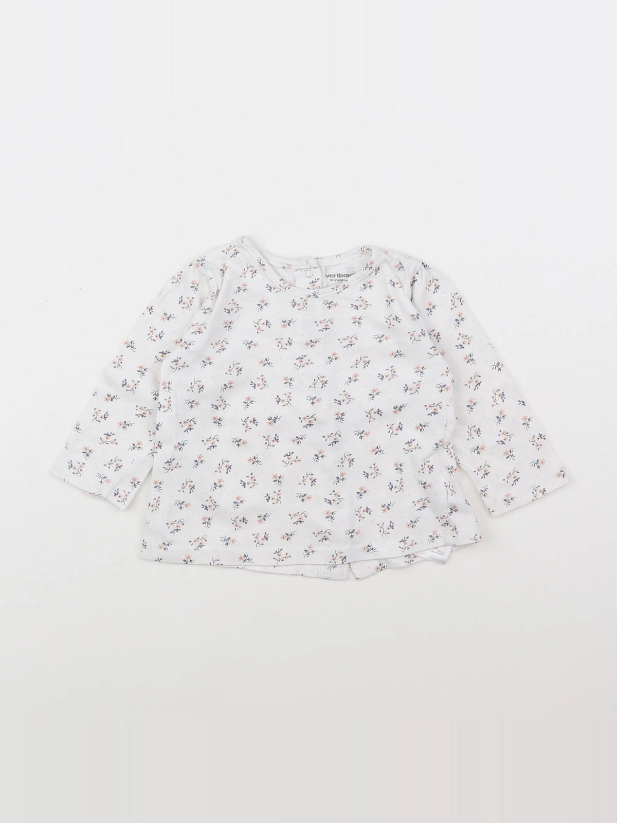 Vertbaudet - tee-shirt blanc - 9 mois