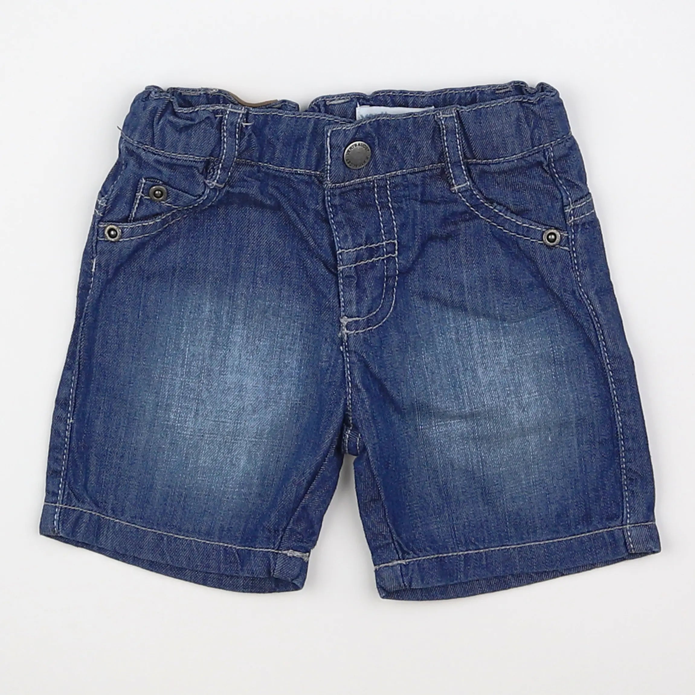 Vertbaudet - short bleu - 9 mois