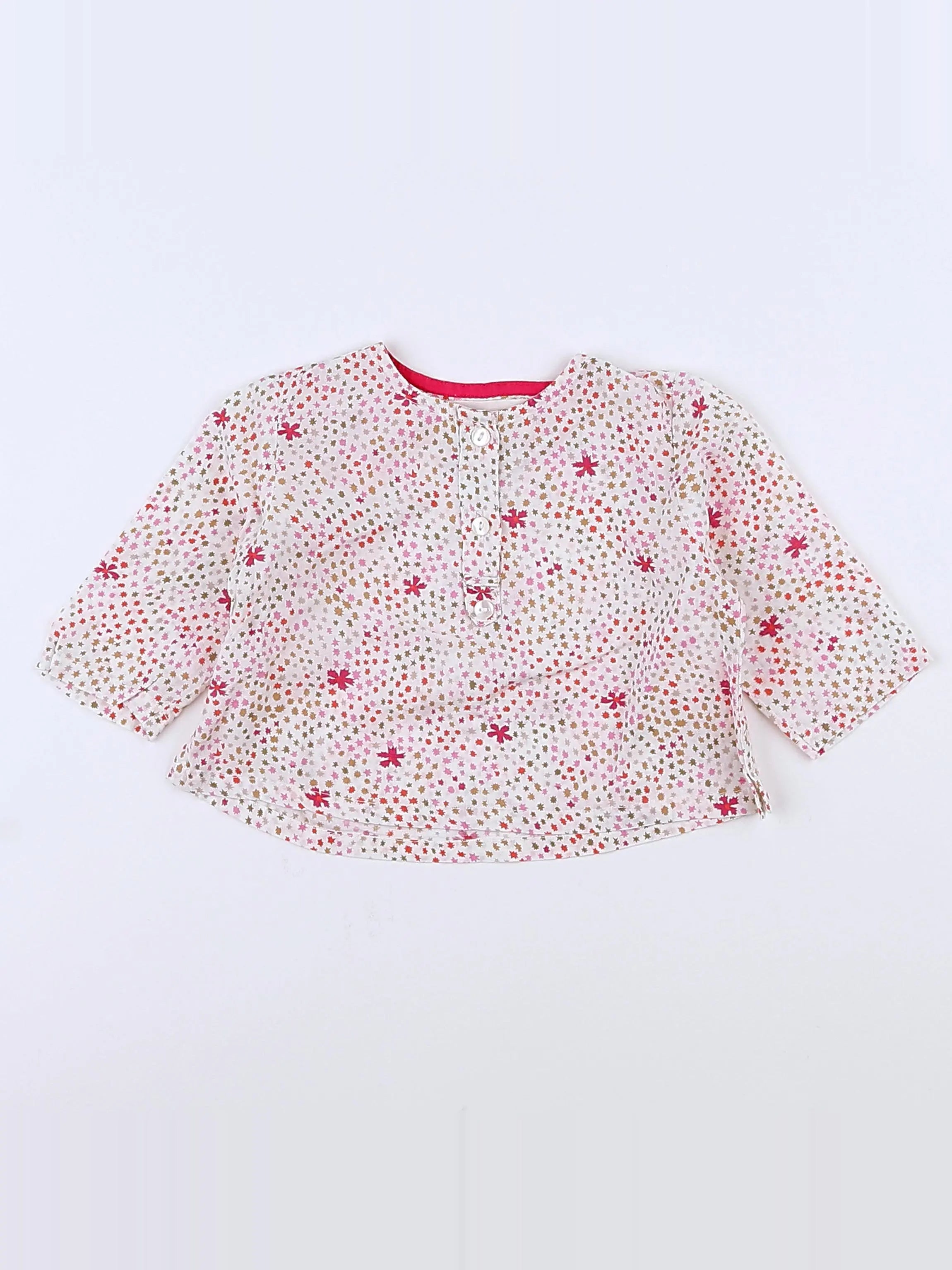 Arsène et les pipelettes - blouse multicolore - 3 mois