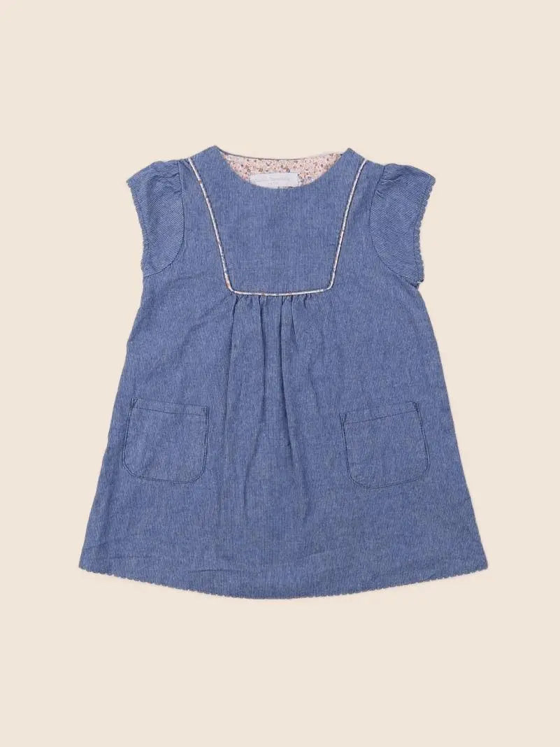 Cadet Rousselle - robe bleu - 12 mois
